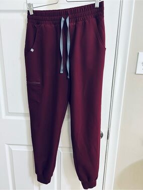 Figs Burgundy Jogger Pants